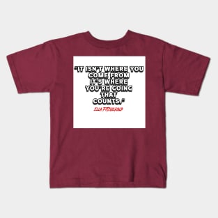 Melanin Empowerment - Ella Fitzgerald Kids T-Shirt